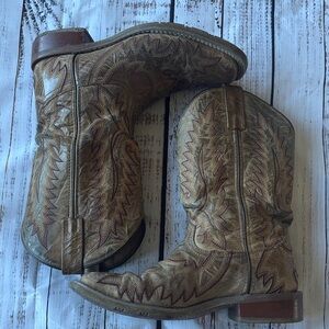 Laredo Sandstorm Cowboy Boot Men's SZ 8 Leather Upper